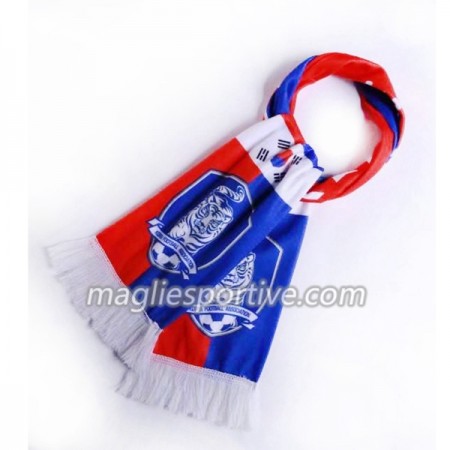 Corea del Sud Mondiali 2018 Sciarpa Blu Bianco